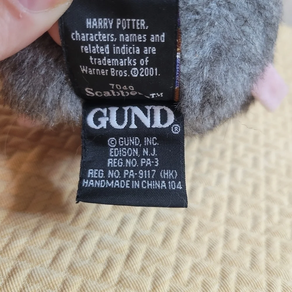 Gund harry potter scabbers the rat plush